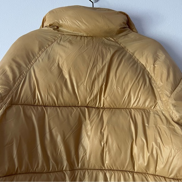 Abercrombie & Fitch Oversized Utility Puffer Jacket Light Brown - Picture 10 of 15